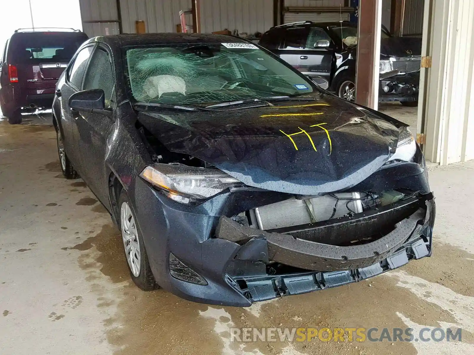 1 Photograph of a damaged car 5YFBURHE5KP889677 TOYOTA COROLLA 2019