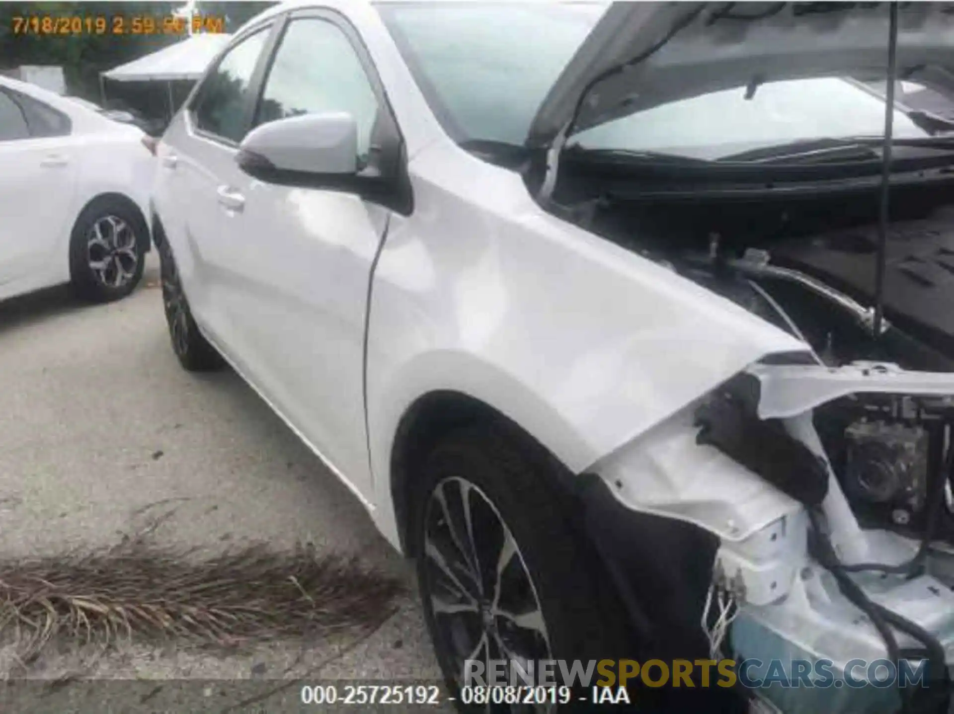 1 Photograph of a damaged car 5YFBURHE5KP940658 TOYOTA COROLLA 2019