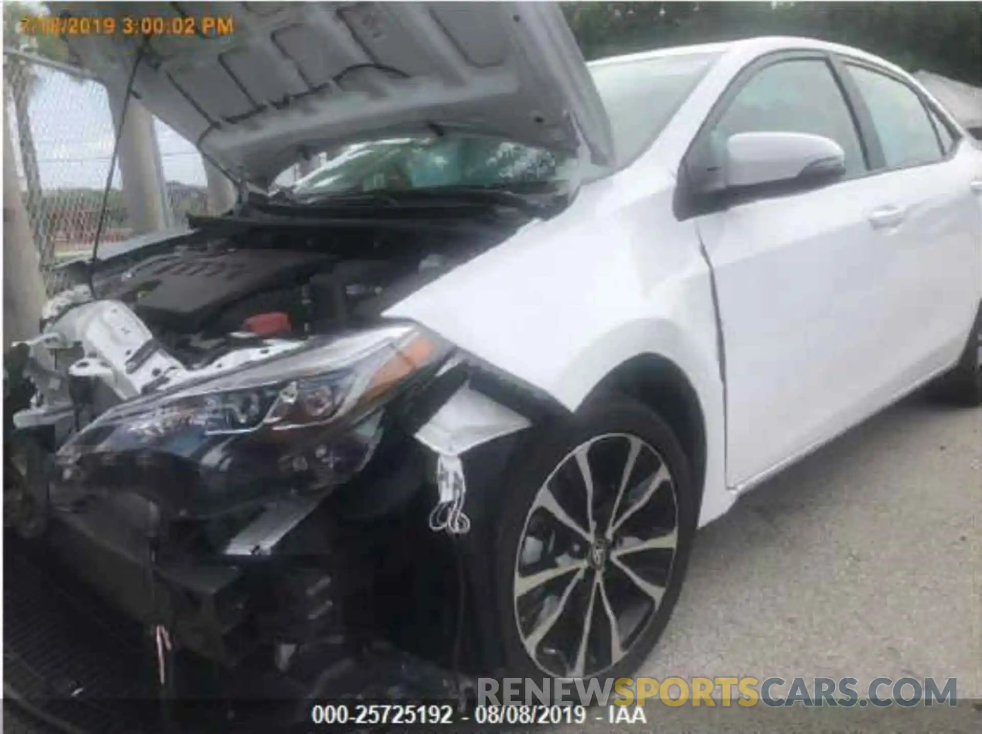 2 Photograph of a damaged car 5YFBURHE5KP940658 TOYOTA COROLLA 2019