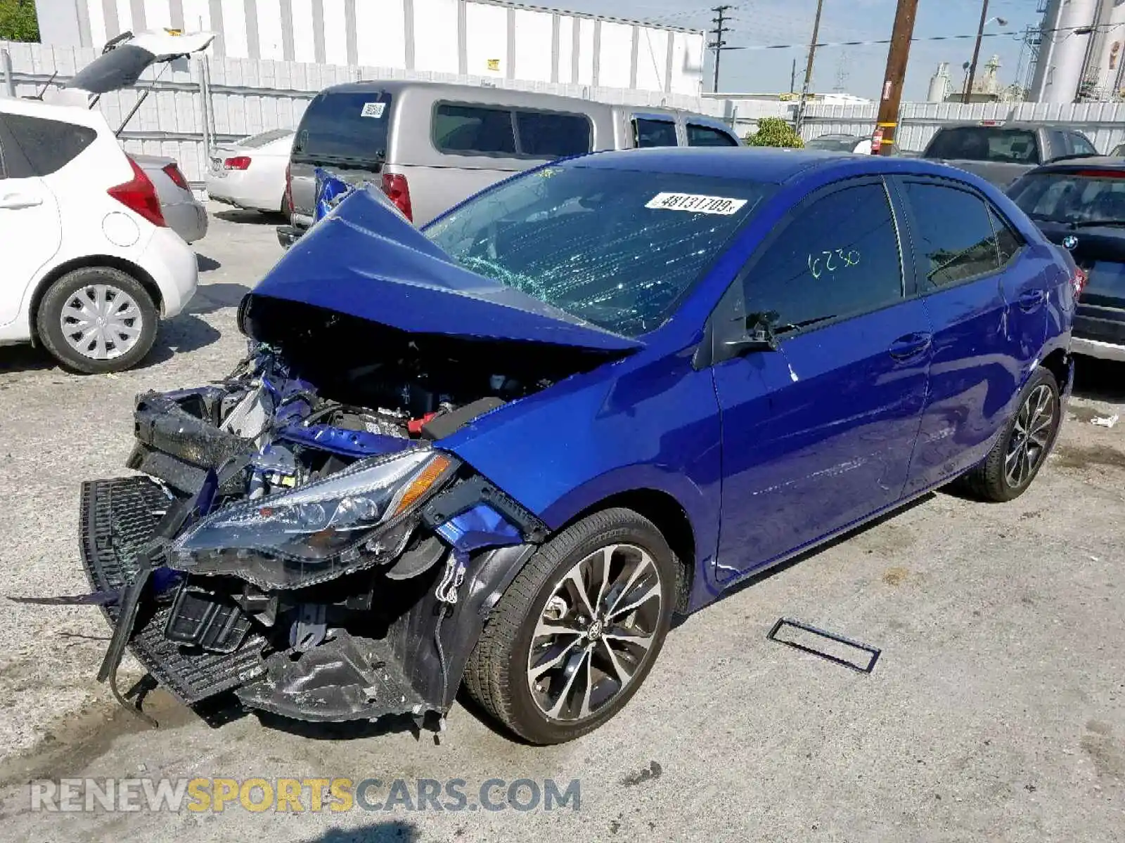 2 Photograph of a damaged car 5YFBURHE6KP913596 TOYOTA COROLLA 2019