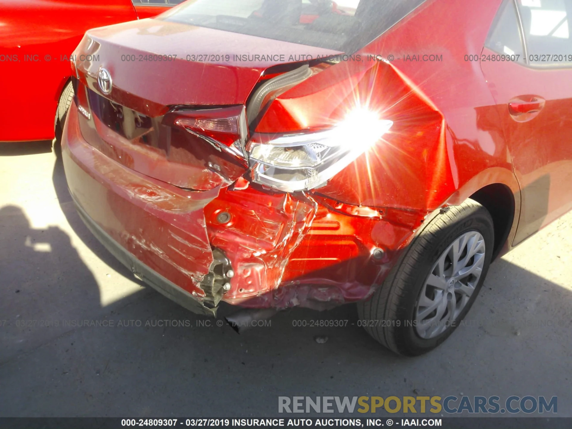 6 Фотография поврежденного автомобиля 5YFBURHE6KP930415 TOYOTA COROLLA 2019