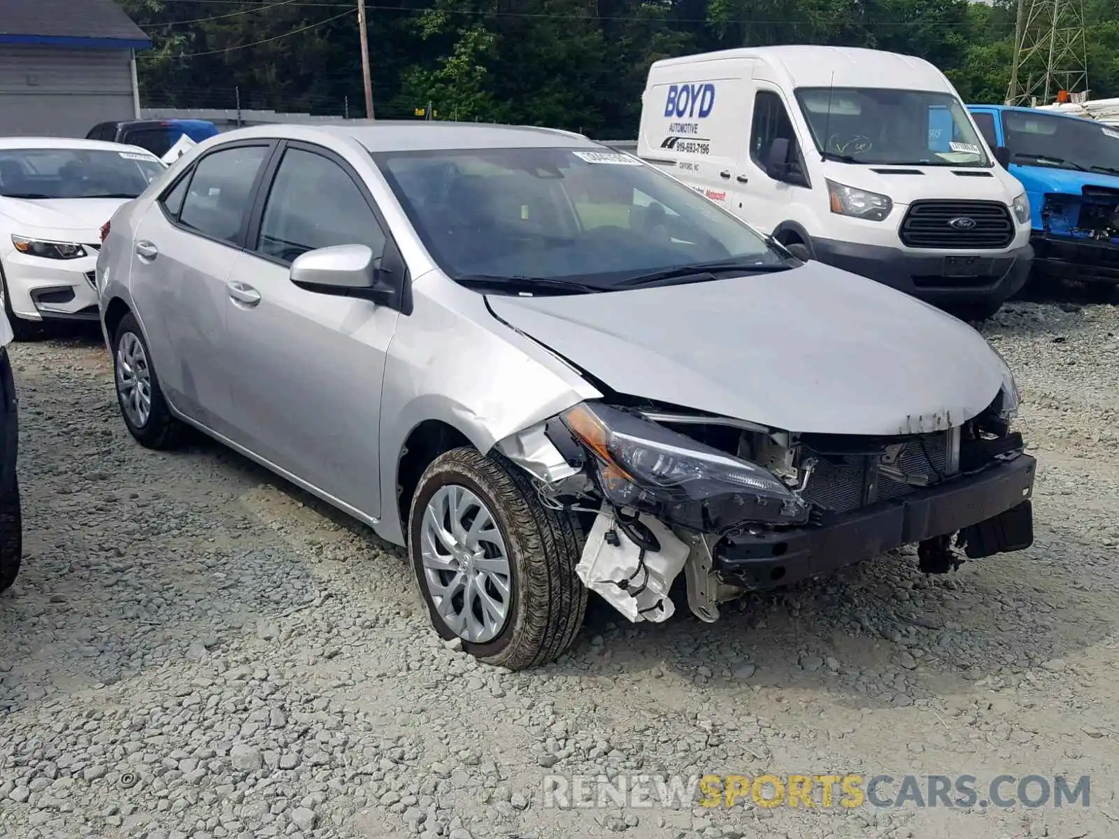 1 Photograph of a damaged car 5YFBURHE6KP936750 TOYOTA COROLLA 2019