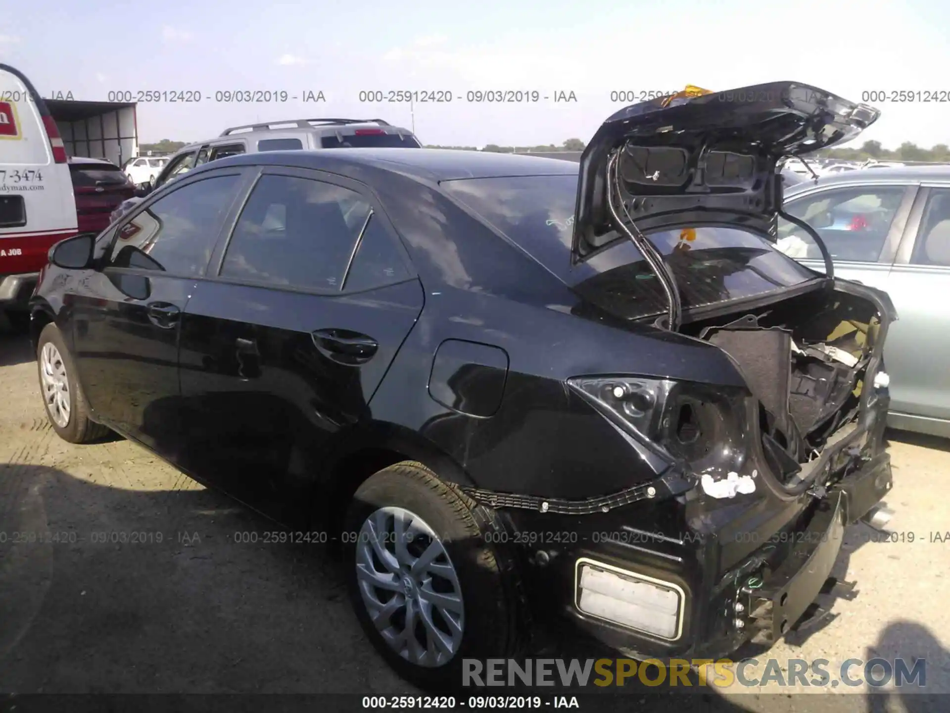 3 Photograph of a damaged car 5YFBURHE6KP945531 TOYOTA COROLLA 2019