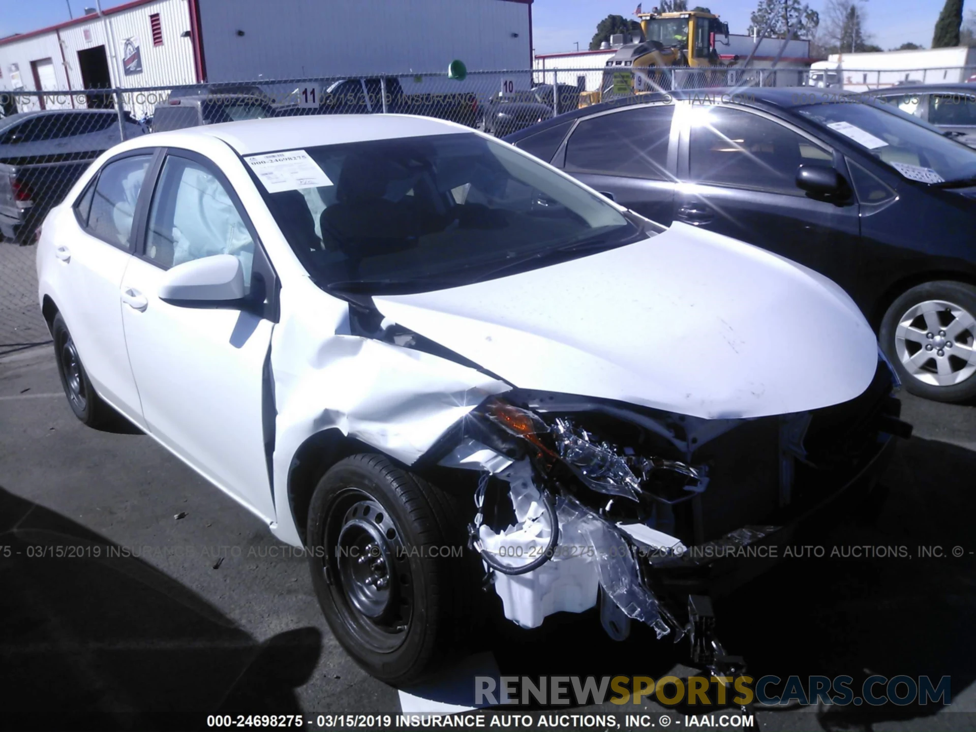1 Photograph of a damaged car 5YFBURHE7KP866577 TOYOTA COROLLA 2019
