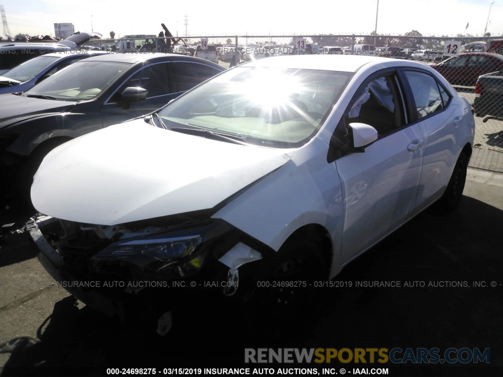 2 Photograph of a damaged car 5YFBURHE7KP866577 TOYOTA COROLLA 2019