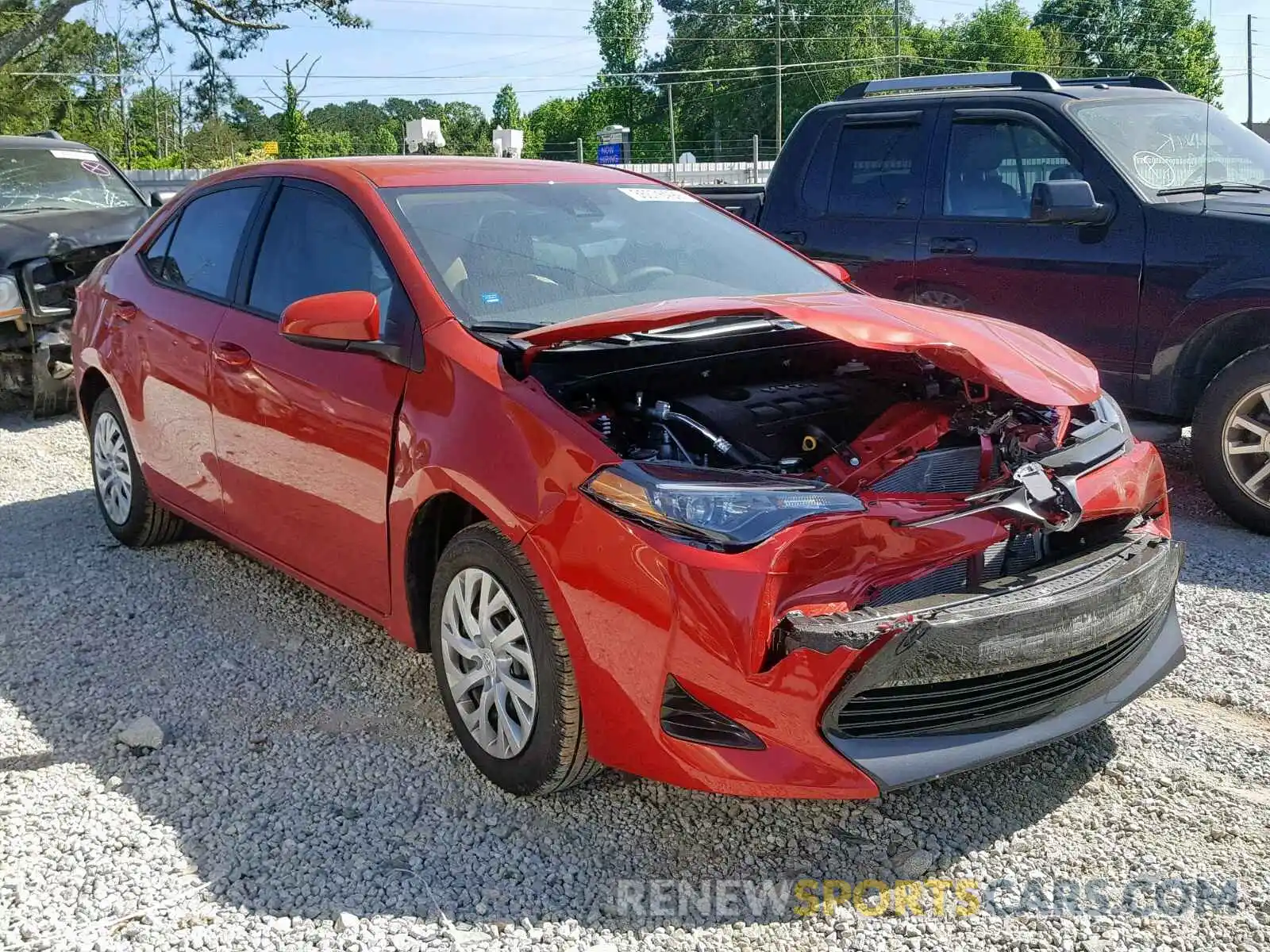 1 Photograph of a damaged car 5YFBURHE7KP904728 TOYOTA COROLLA 2019