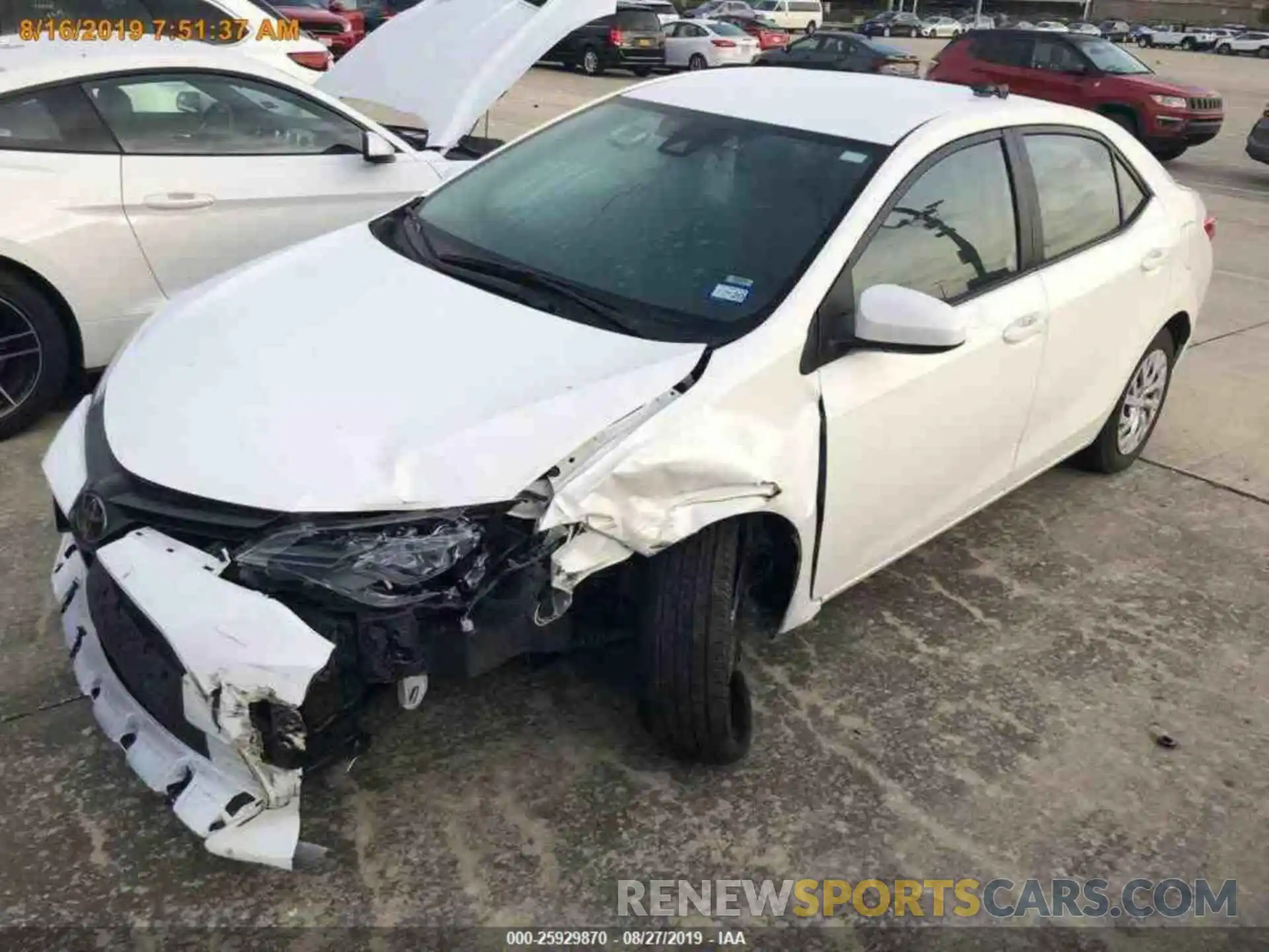 12 Photograph of a damaged car 5YFBURHE7KP927927 TOYOTA COROLLA 2019