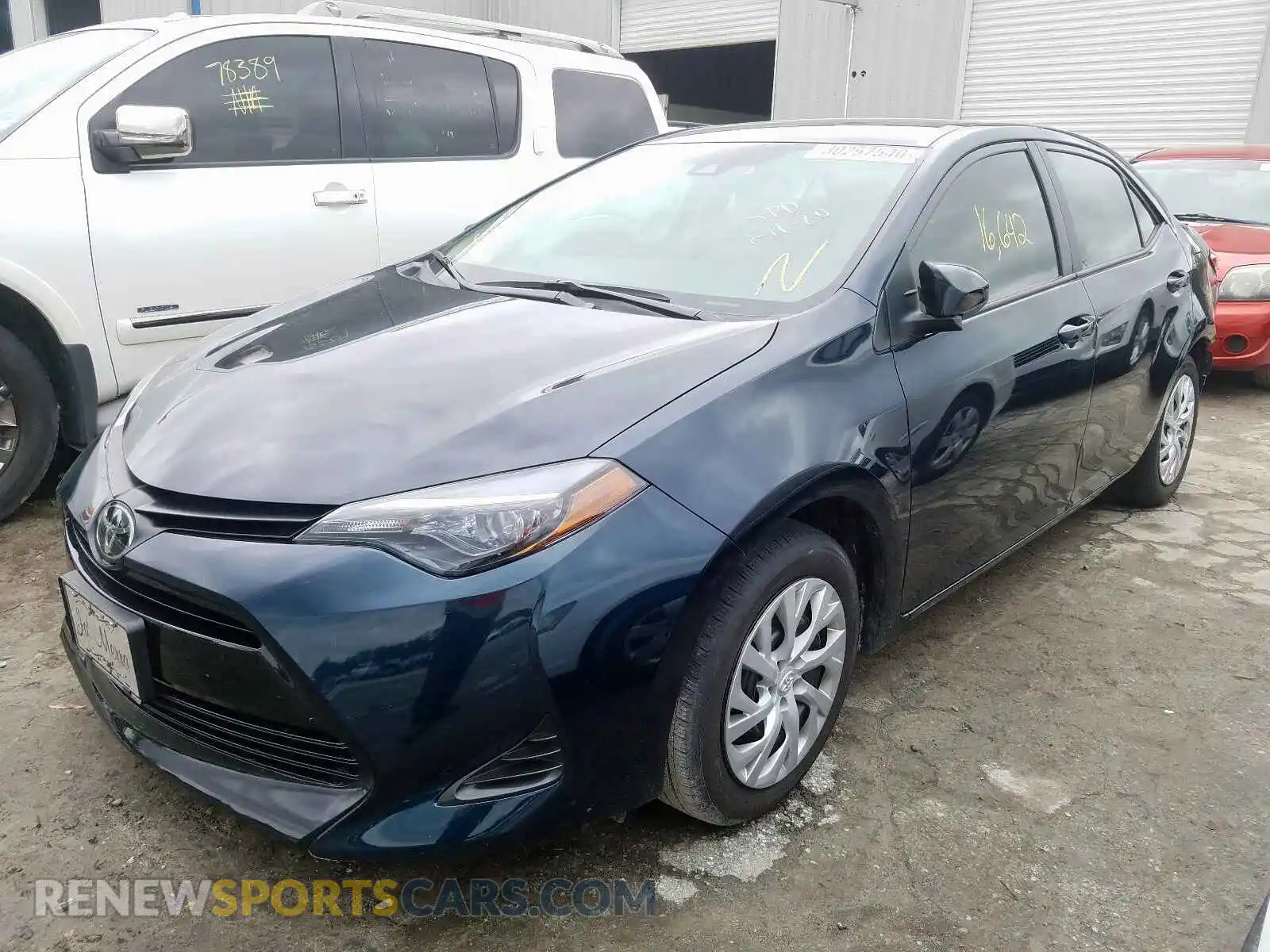 2 Photograph of a damaged car 5YFBURHE7KP929841 TOYOTA COROLLA 2019