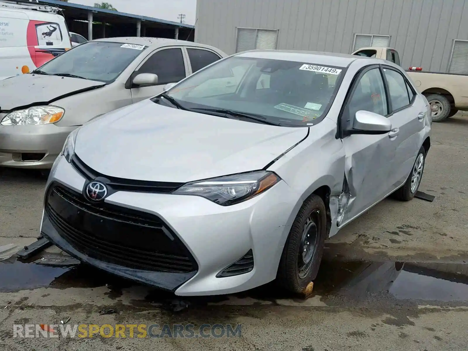 2 Photograph of a damaged car 5YFBURHE7KP934652 TOYOTA COROLLA 2019