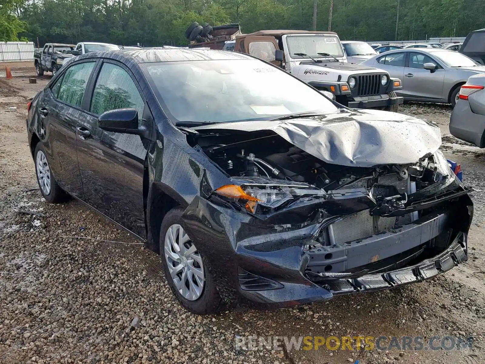 1 Photograph of a damaged car 5YFBURHE7KP935218 TOYOTA COROLLA 2019