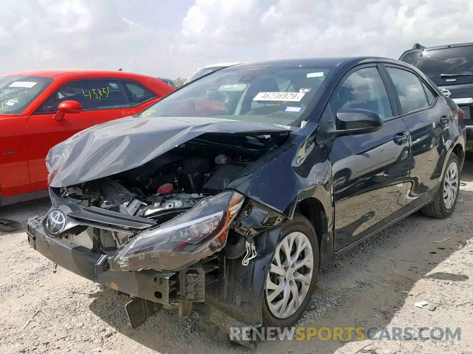 2 Photograph of a damaged car 5YFBURHE7KP940970 TOYOTA COROLLA 2019