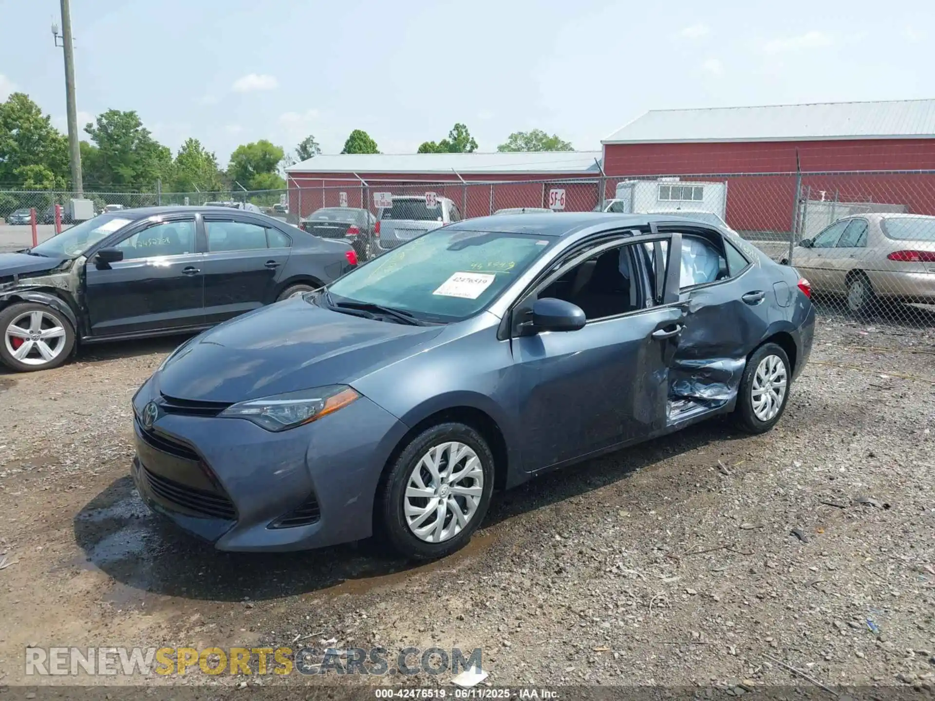 2 Photograph of a damaged car 5YFBURHE7KP943593 TOYOTA COROLLA 2019