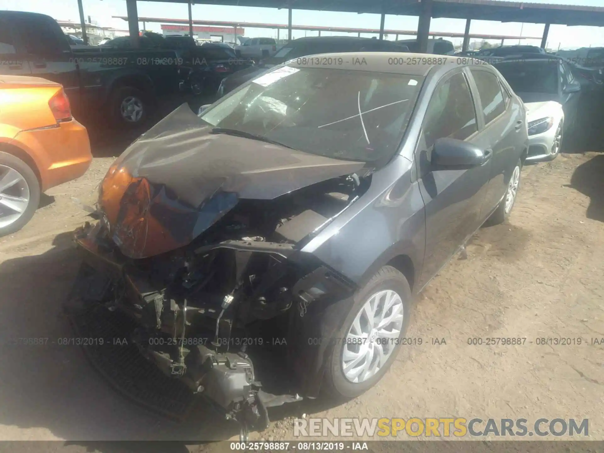 2 Photograph of a damaged car 5YFBURHE8KP883906 TOYOTA COROLLA 2019