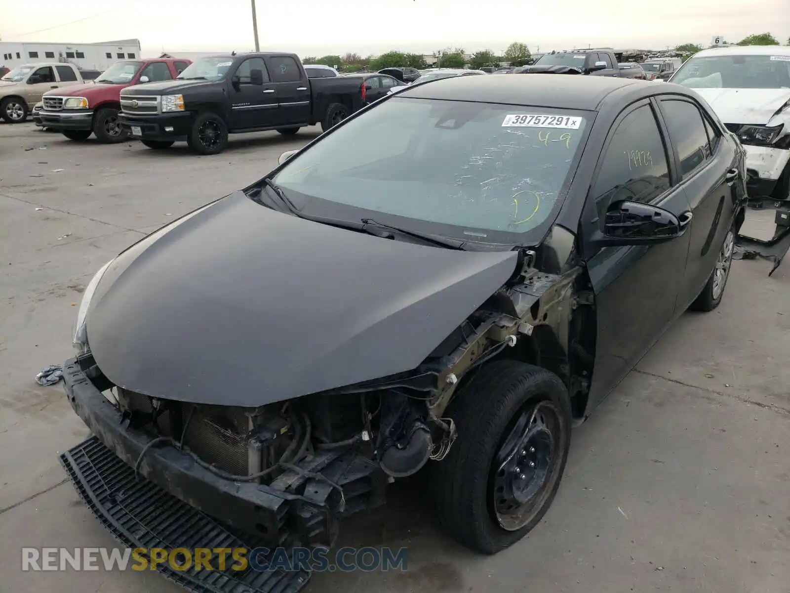 2 Photograph of a damaged car 5YFBURHEXKP856416 TOYOTA COROLLA 2019