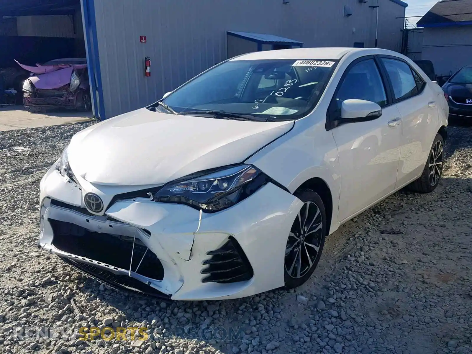 2 Photograph of a damaged car 5YFBURHEXKP870283 TOYOTA COROLLA 2019