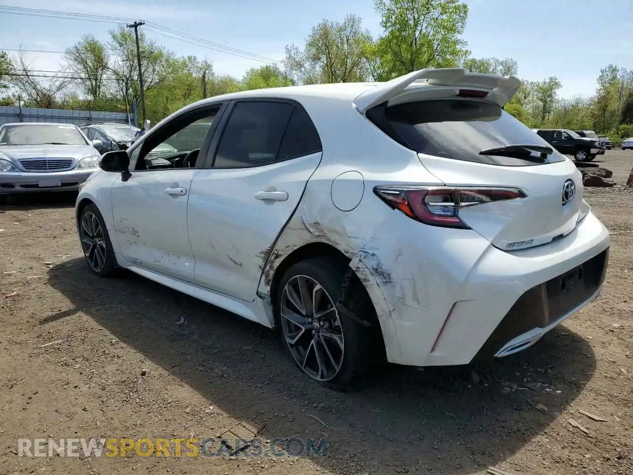 2 Фотография поврежденного автомобиля JTNK4RBE1K3002833 TOYOTA COROLLA 2019