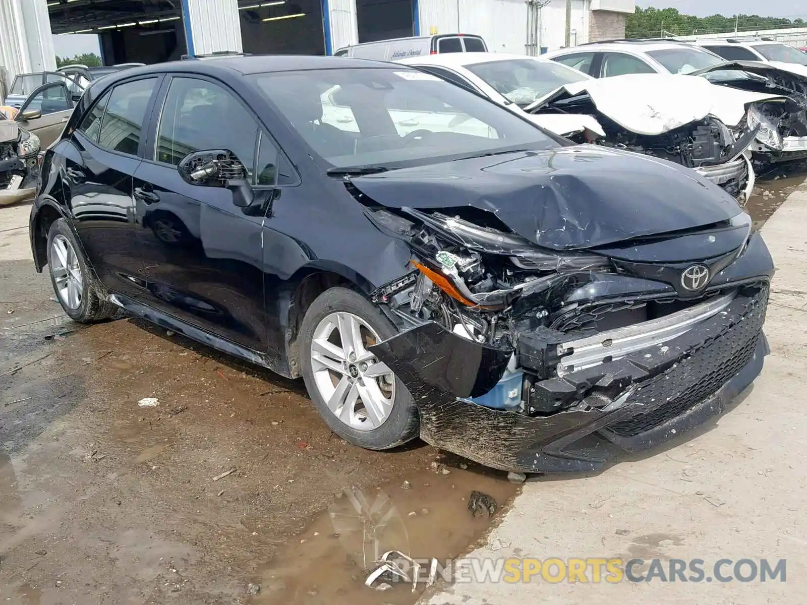 1 Photograph of a damaged car JTNK4RBE1K3025061 TOYOTA COROLLA 2019