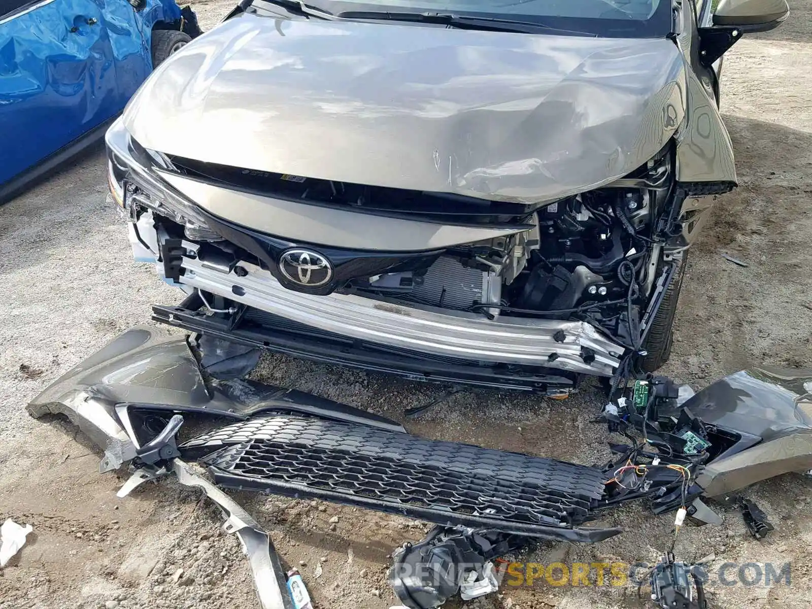 9 Фотография поврежденного автомобиля JTNK4RBE1K3044791 TOYOTA COROLLA 2019
