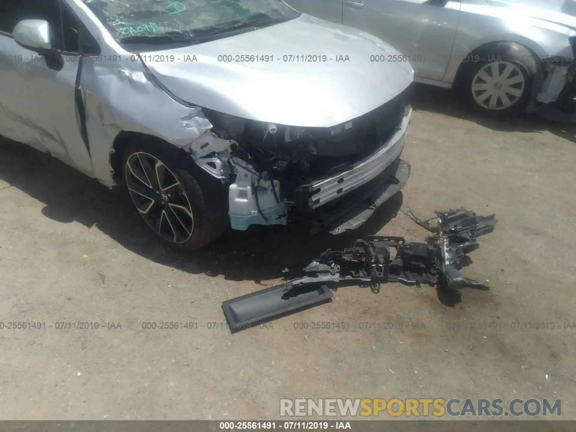 6 Photograph of a damaged car JTNK4RBE2K3005854 TOYOTA COROLLA 2019