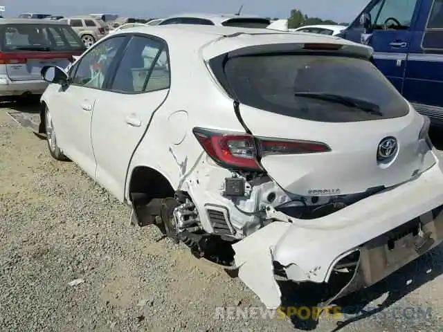 3 Photograph of a damaged car JTNK4RBE2K3010147 TOYOTA COROLLA 2019
