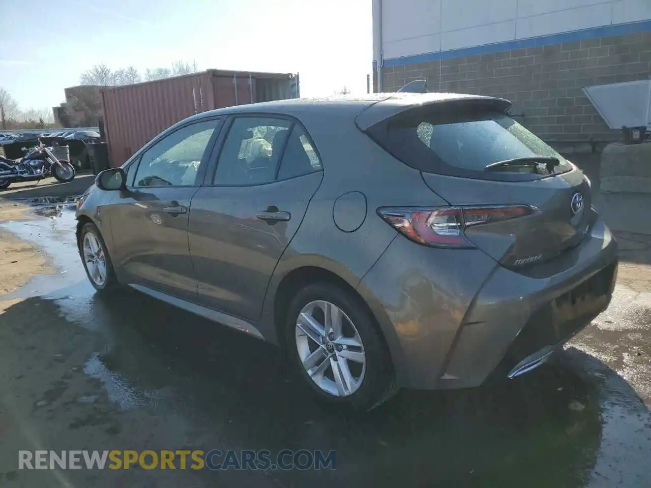 2 fotografías del automóvil dañado JTNK4RBE6K3039604 TOYOTA COROLLA 2019