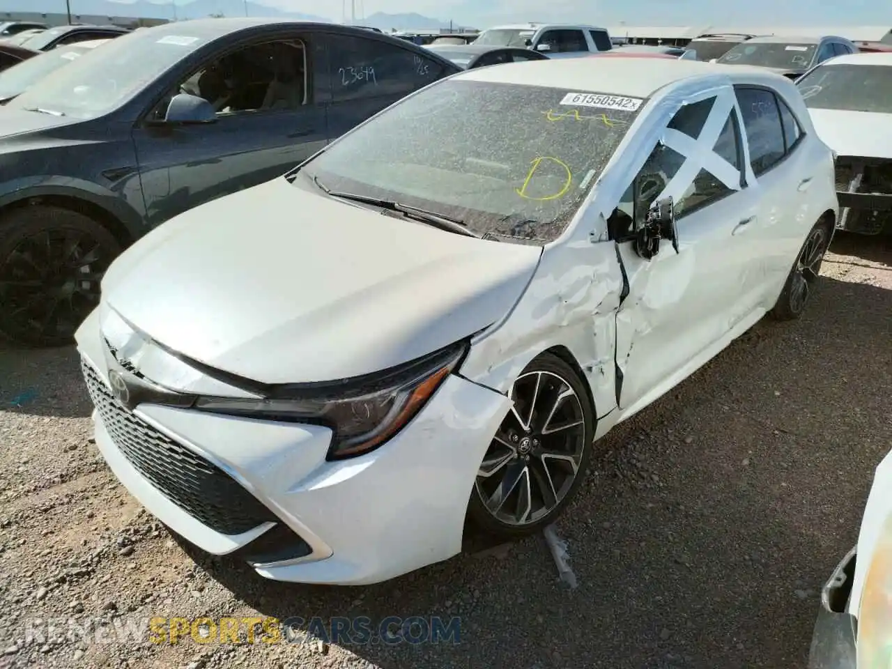 2 Фотография поврежденного автомобиля JTNK4RBE7K3039479 TOYOTA COROLLA 2019