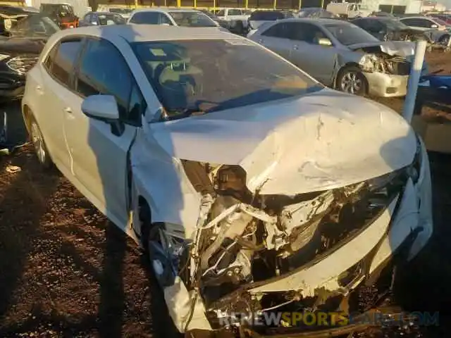 1 Photograph of a damaged car JTNK4RBE9K3010632 TOYOTA COROLLA 2019