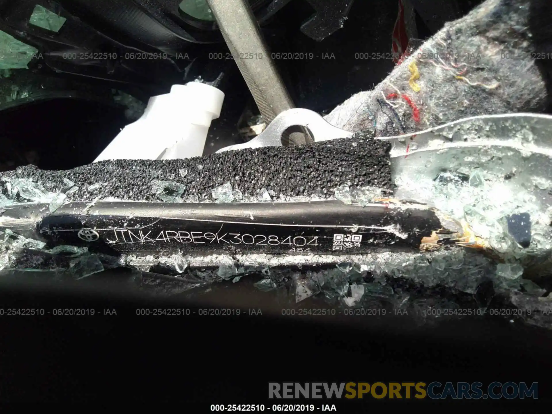 9 Photograph of a damaged car JTNK4RBE9K3028404 TOYOTA COROLLA 2019