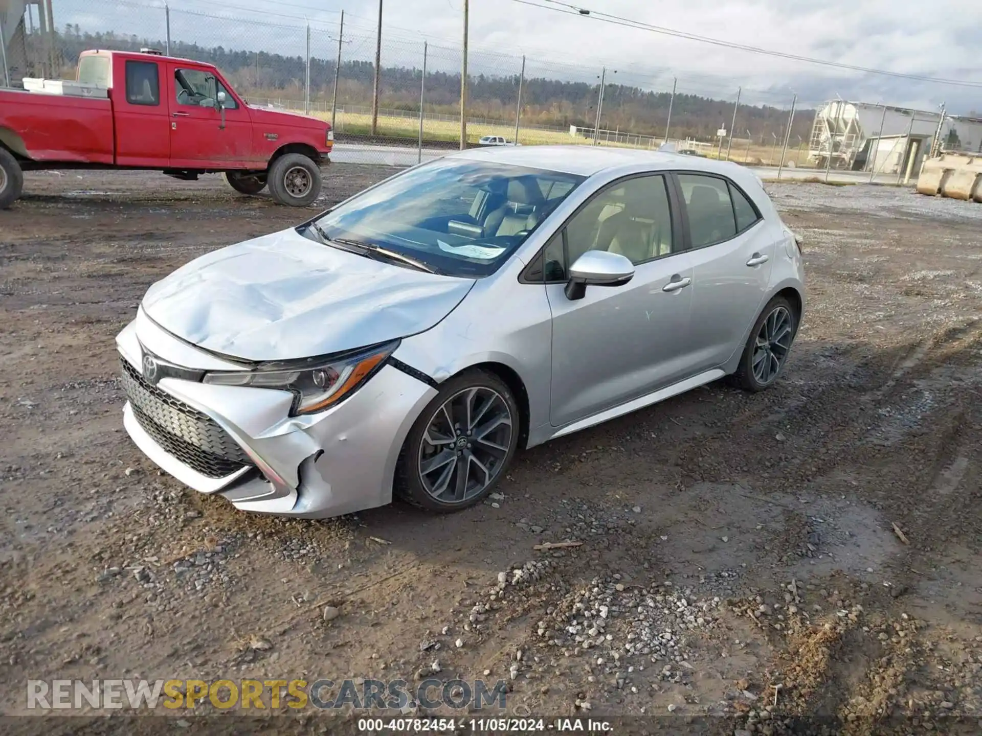 2 Photograph of a damaged car JTNK4RBE9K3037149 TOYOTA COROLLA 2019