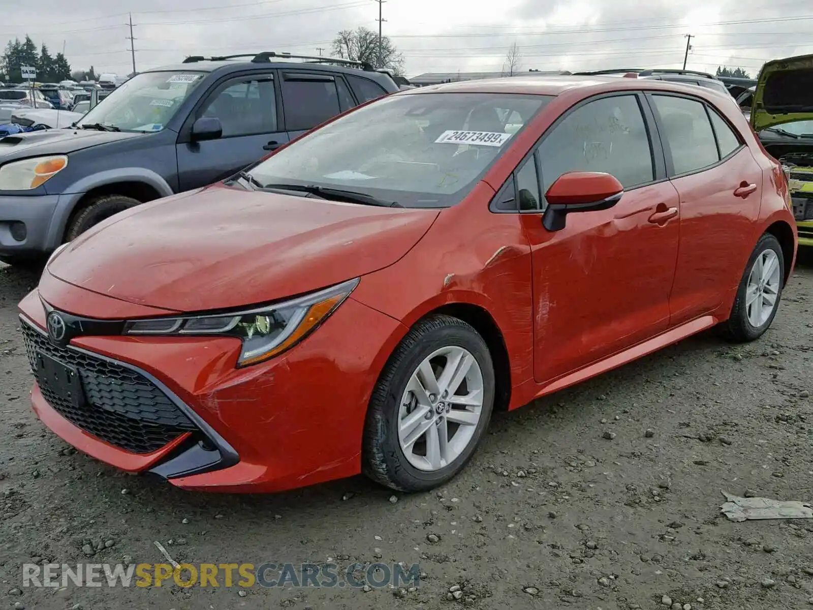 2 Photograph of a damaged car JTNK4RBEXK3011238 TOYOTA COROLLA 2019