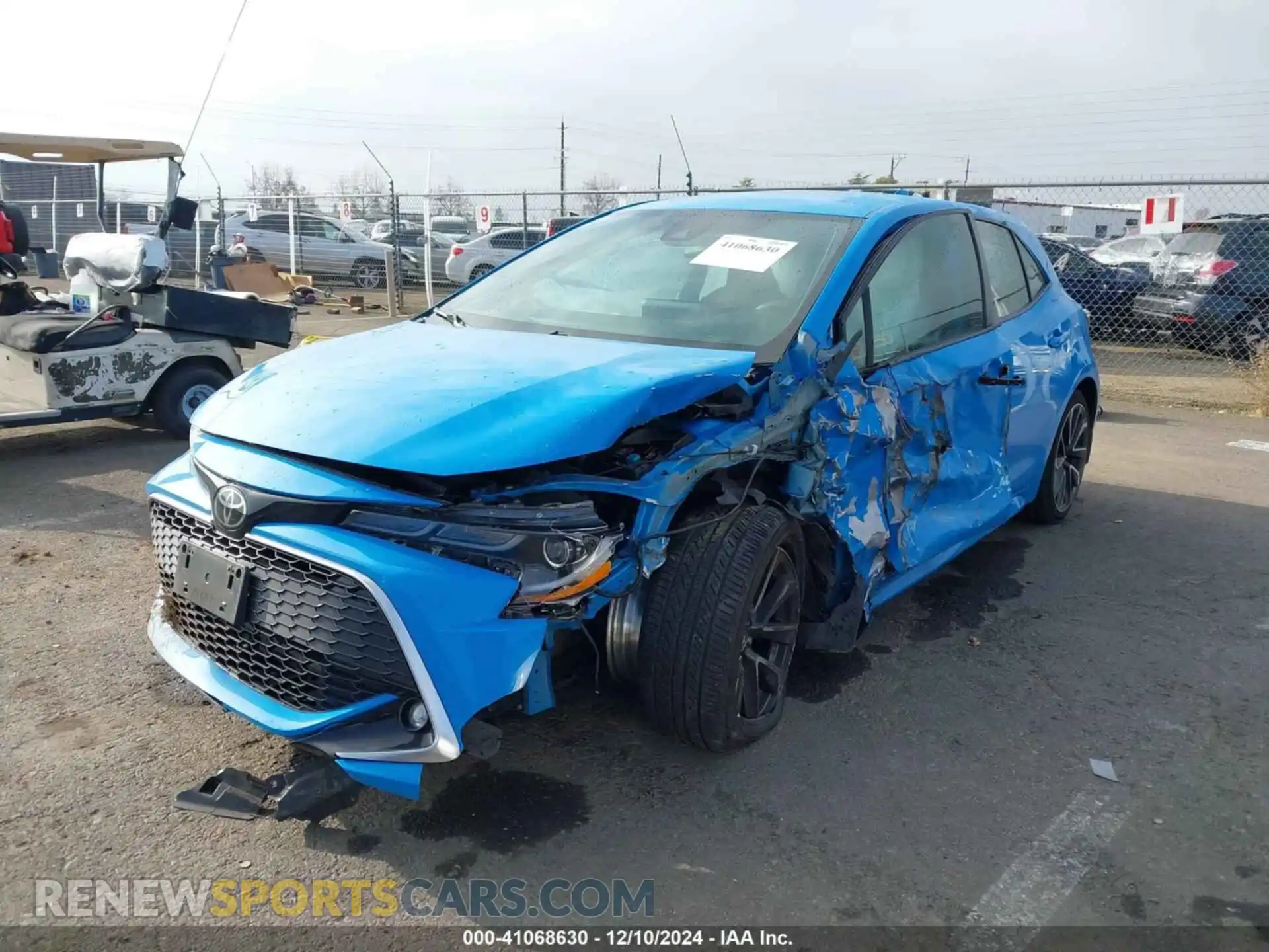 2 Photograph of a damaged car JTNK4RBEXK3020909 TOYOTA COROLLA 2019