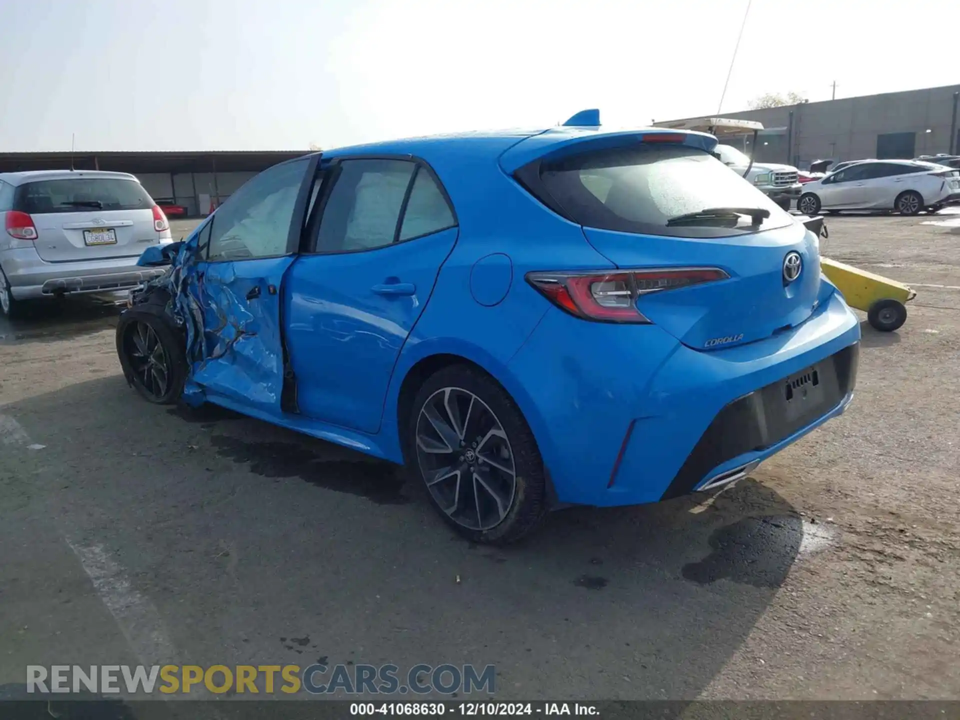 3 Photograph of a damaged car JTNK4RBEXK3020909 TOYOTA COROLLA 2019