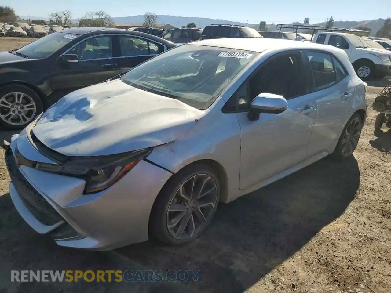 1 Photograph of a damaged car JTNK4RBEXK3040366 TOYOTA COROLLA 2019