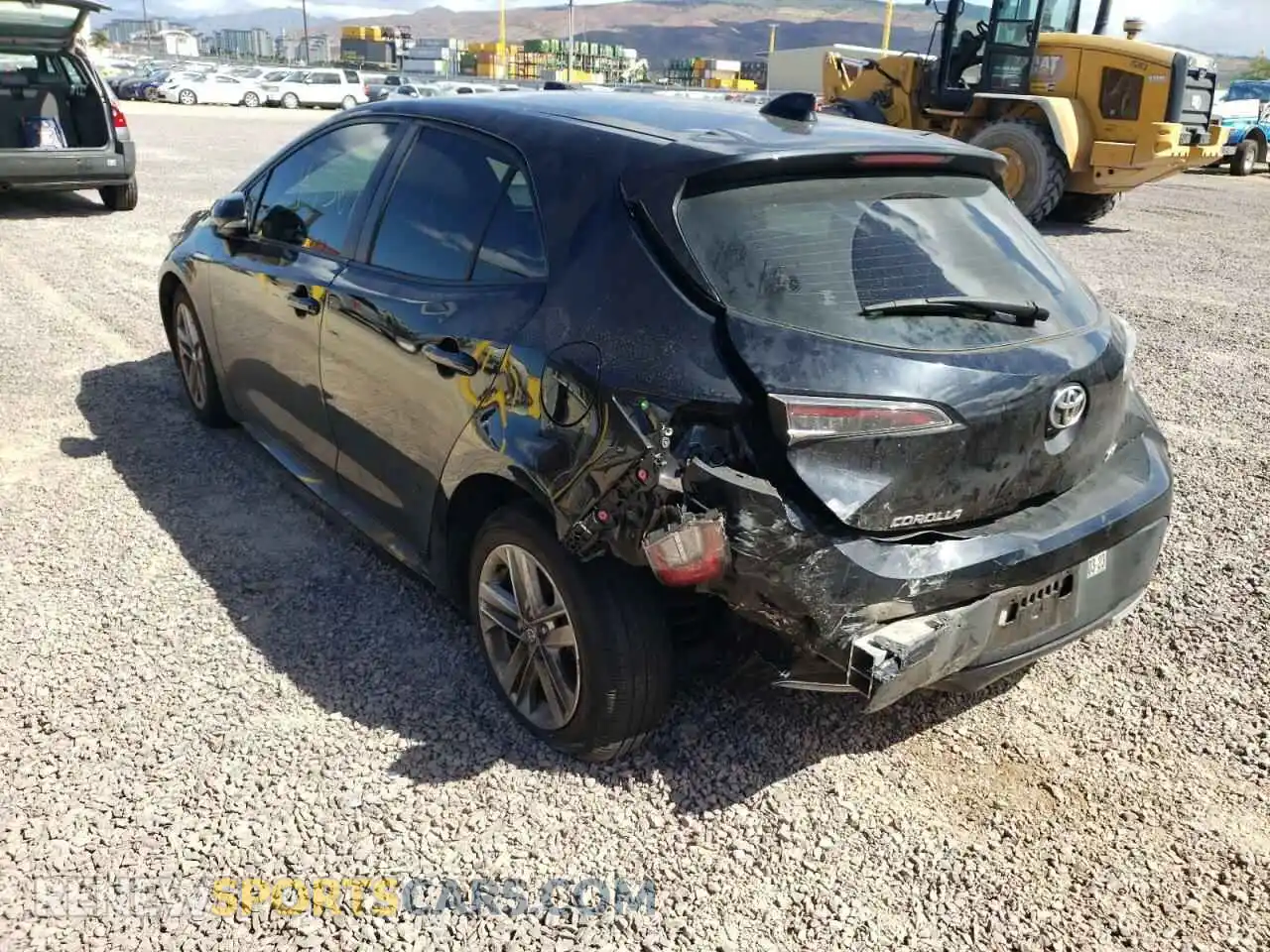 3 Photograph of a damaged car JTNK4RBEXK3045809 TOYOTA COROLLA 2019