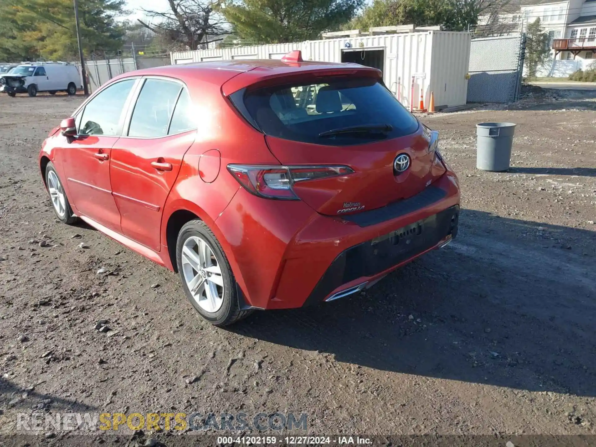 3 Photograph of a damaged car JTNK4RBEXK3049665 TOYOTA COROLLA 2019