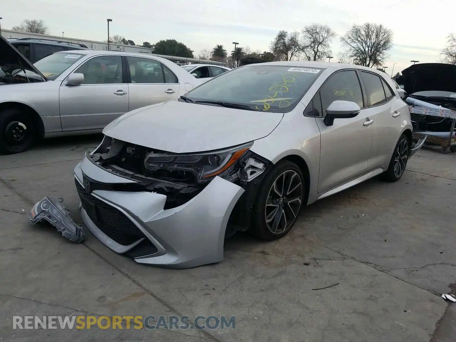 2 Photograph of a damaged car JTNK4RBEXK3051268 TOYOTA COROLLA 2019