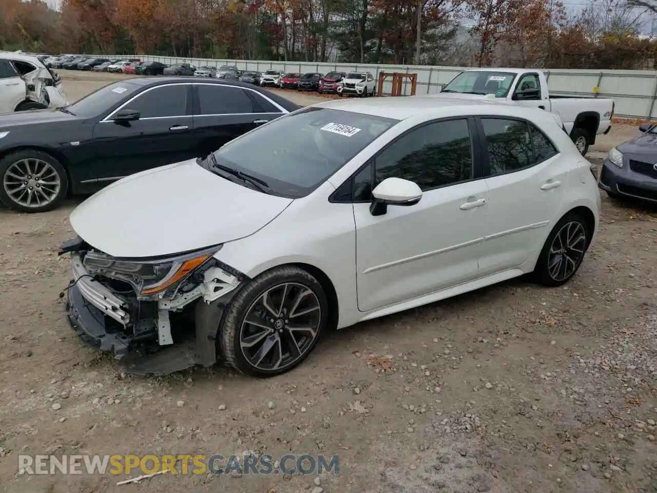 1 Photograph of a damaged car JTNK4RBEXK3051691 TOYOTA COROLLA 2019