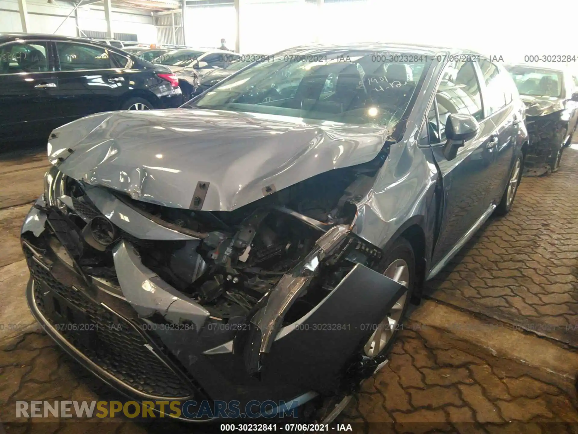 2 Photograph of a damaged car 0000000E6LP007451 TOYOTA COROLLA 2020