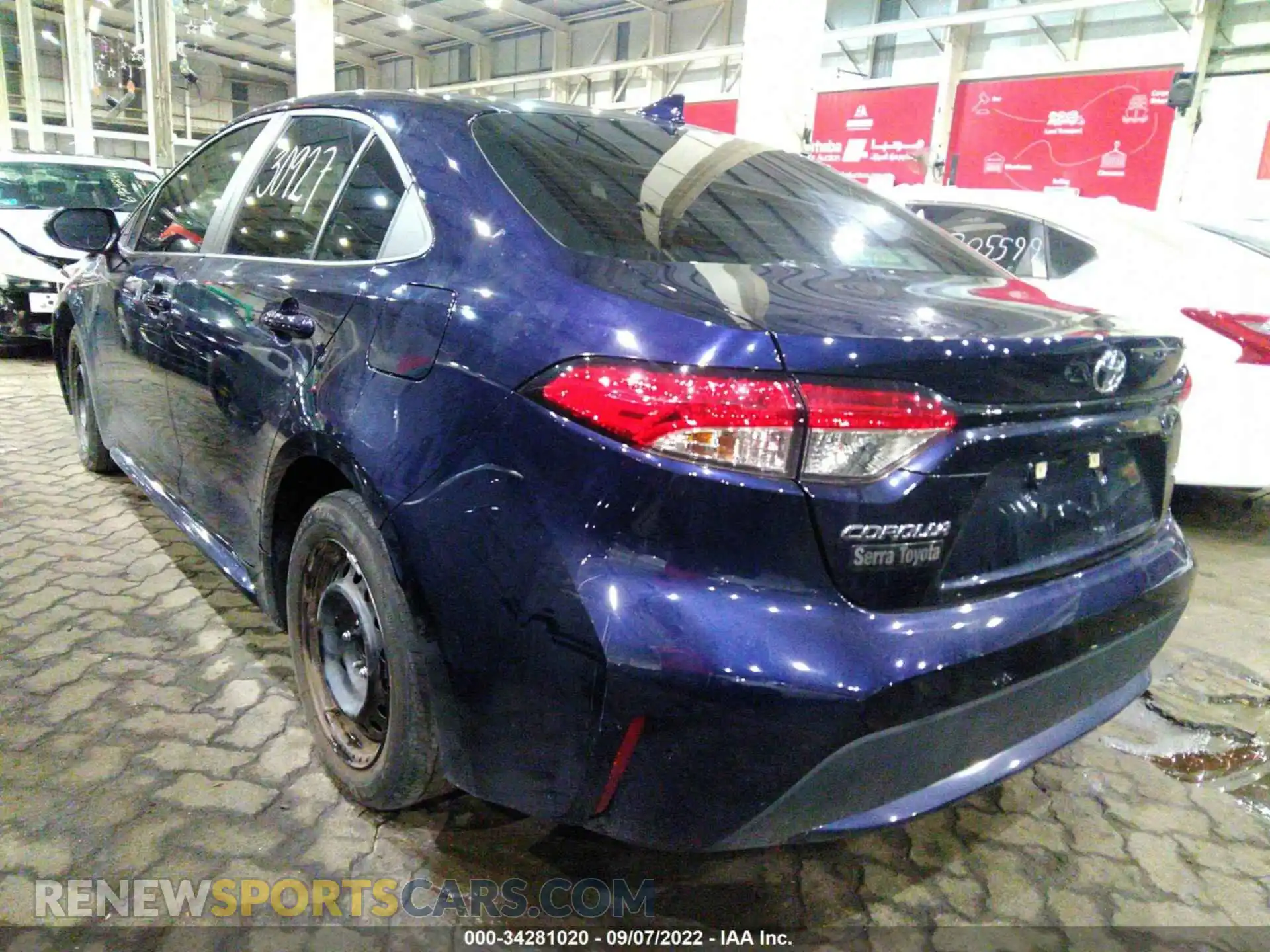 3 Photograph of a damaged car 00FEPRAE3LP145835 TOYOTA COROLLA 2020