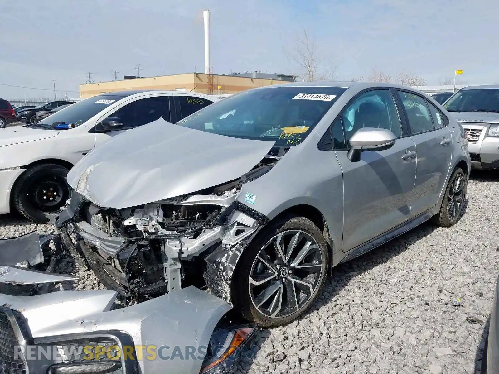 2 Photograph of a damaged car 5YFB4RBE0LP003114 TOYOTA COROLLA 2020