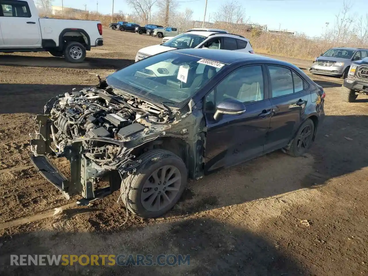 1 Photograph of a damaged car 5YFB4RBE2LP021467 TOYOTA COROLLA 2020