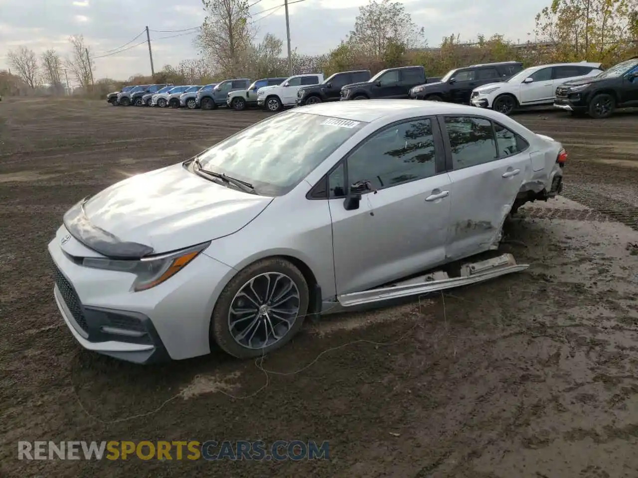 1 Photograph of a damaged car 5YFB4RBE6LP009743 TOYOTA COROLLA 2020