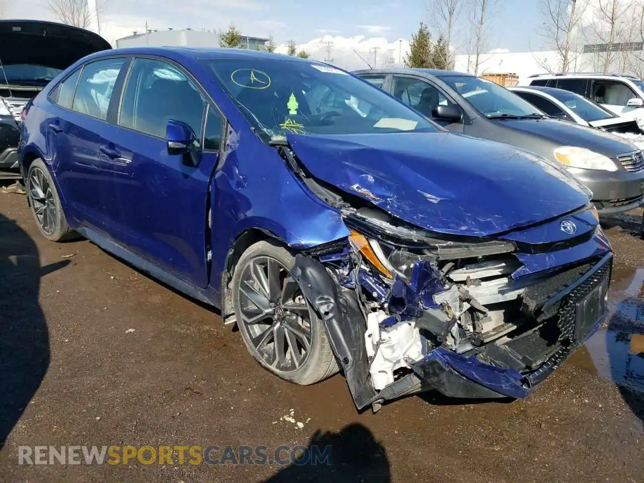 1 Photograph of a damaged car 5YFB4RBE9LP003175 TOYOTA COROLLA 2020