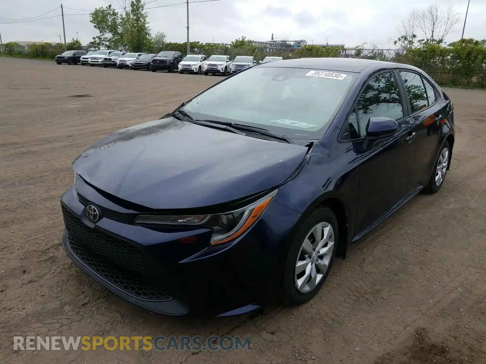 2 Photograph of a damaged car 5YFBPRBE1LP022116 TOYOTA COROLLA 2020