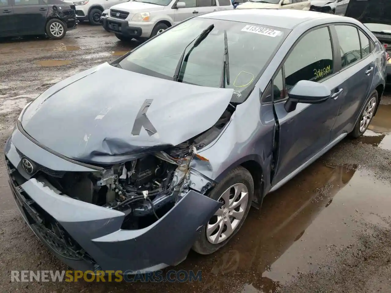 2 Photograph of a damaged car 5YFBPRBE1LP040227 TOYOTA COROLLA 2020