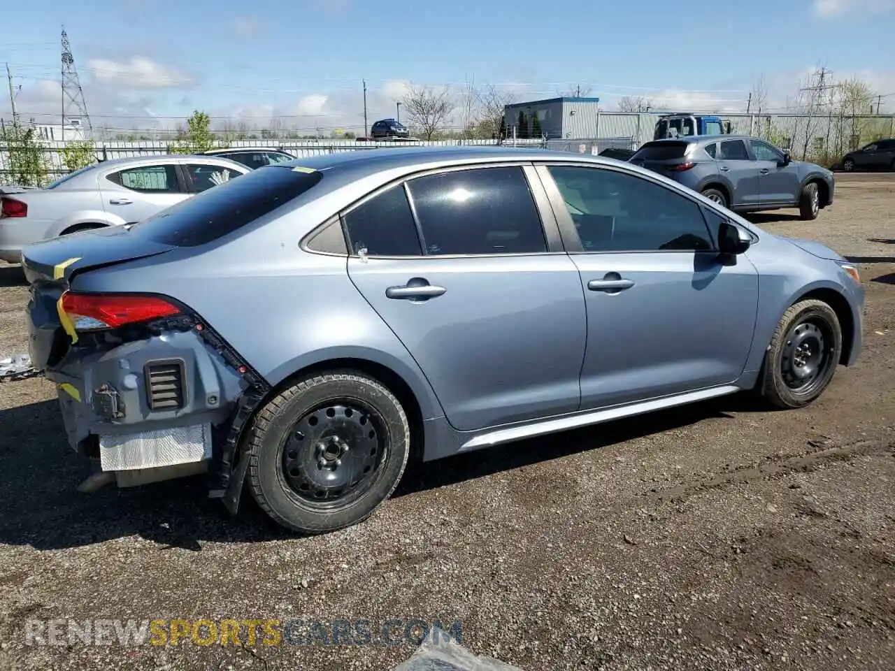 3 Photograph of a damaged car 5YFBPRBE1LP117629 TOYOTA COROLLA 2020