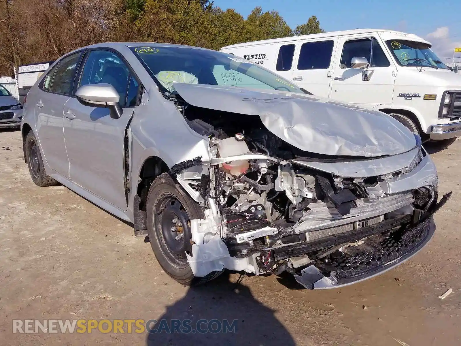 1 Photograph of a damaged car 5YFBPRBE3LP030055 TOYOTA COROLLA 2020