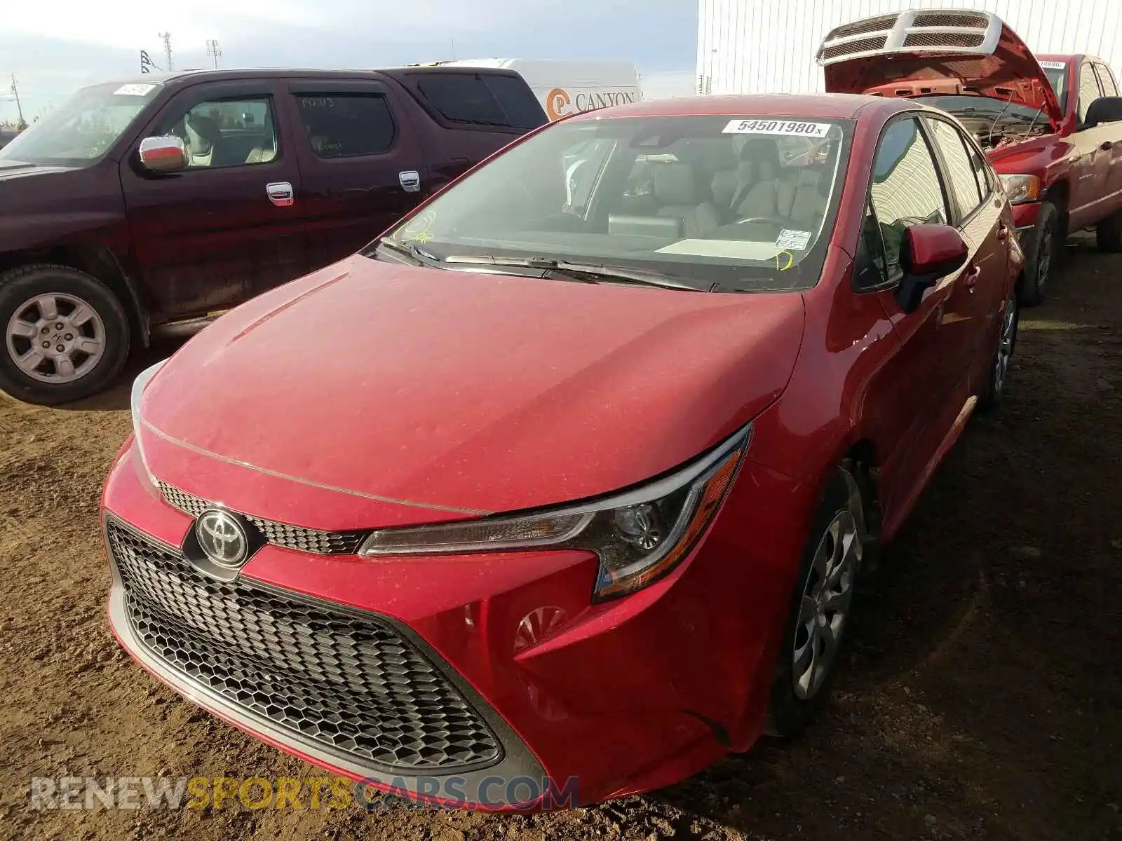 2 Photograph of a damaged car 5YFBPRBE3LP058700 TOYOTA COROLLA 2020
