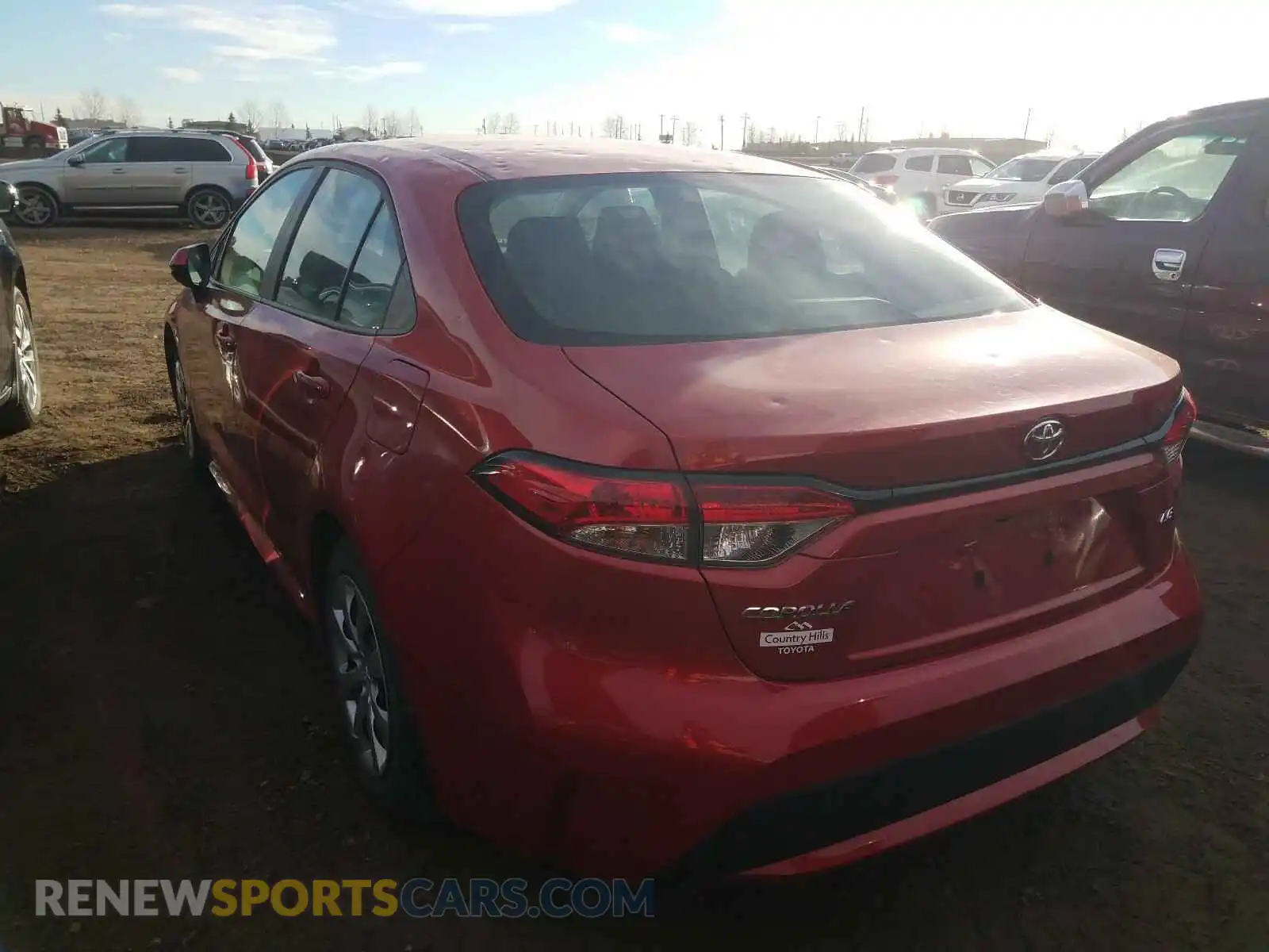 3 Photograph of a damaged car 5YFBPRBE3LP058700 TOYOTA COROLLA 2020