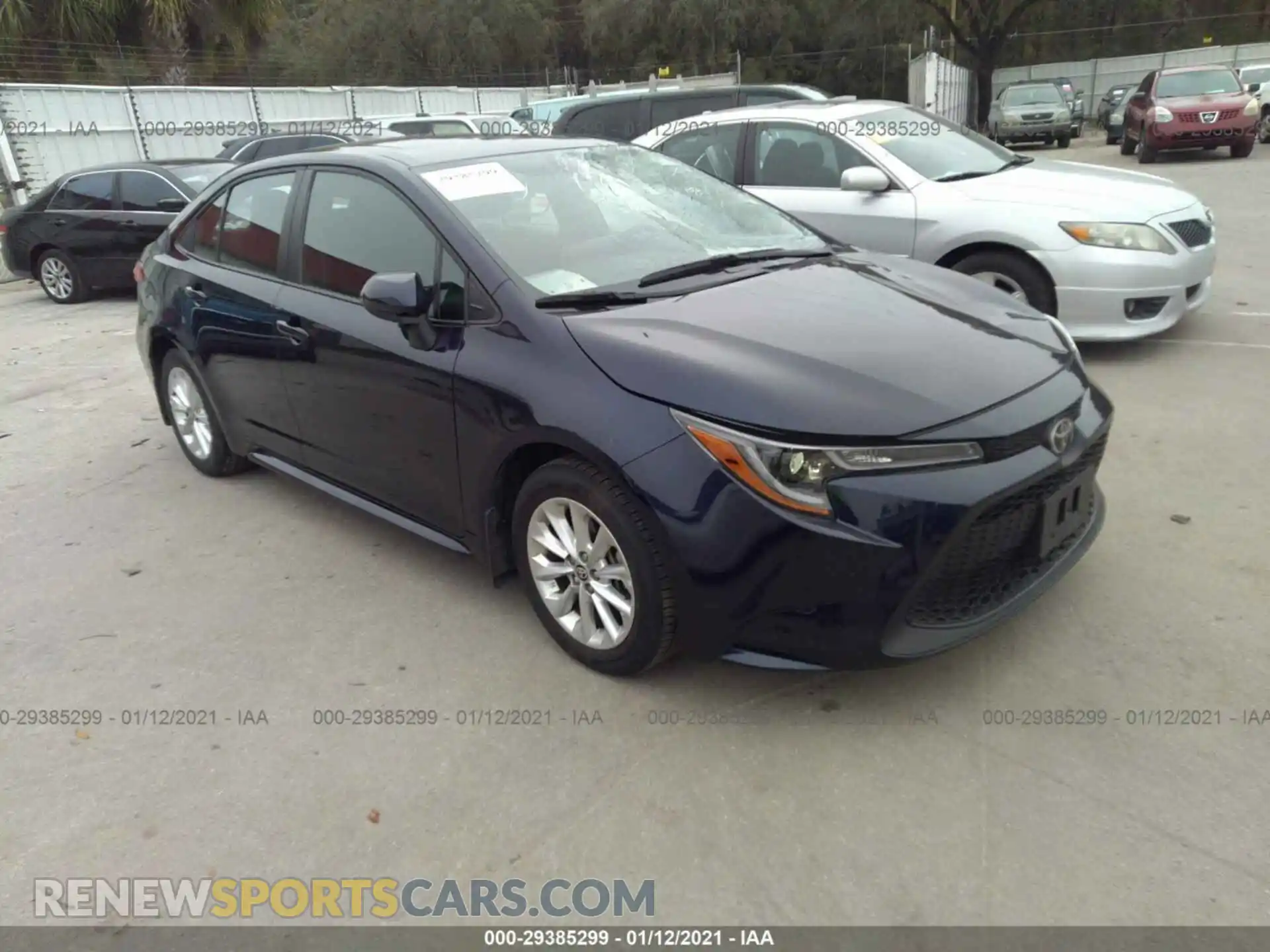1 Photograph of a damaged car 5YFBPRBE3LP103828 TOYOTA COROLLA 2020